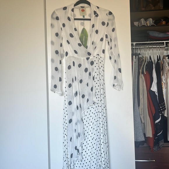 FARM Rio Onca Dots Dress in Blk/white - Picture 4 of 7